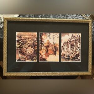 Framed Watercolor Paintings of Italy